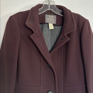 J. Crew Rich Burgundy Trench Coat